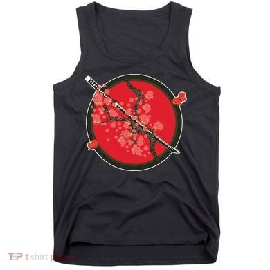 Katana Cherry Blossoms Tank Top