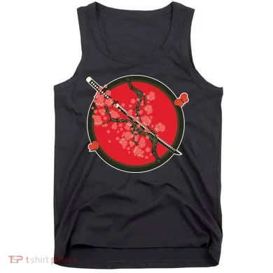 Katana Cherry Blossoms Tank Top