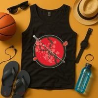 Katana Cherry Blossoms Tank Top thumb 4