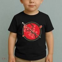 Katana Cherry Blossoms Toddler T-Shirt thumb 2