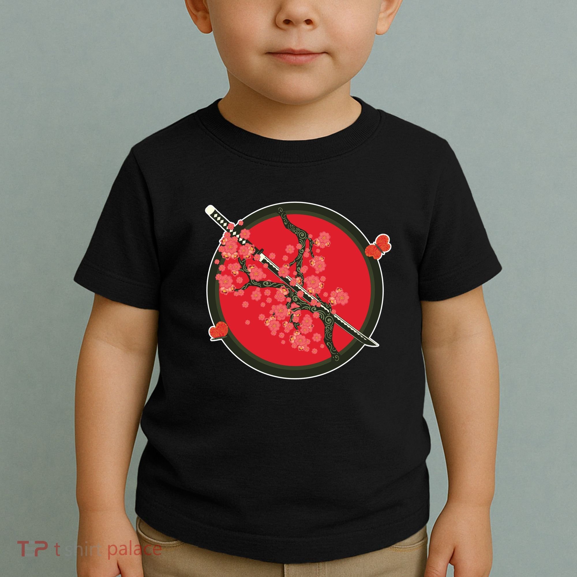 Katana Cherry Blossoms Toddler T-Shirt