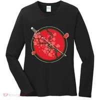 Katana Cherry Blossoms Women's Long Sleeve Shirt thumb 0