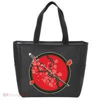 Katana Cherry Blossoms Tote Bag thumb 0