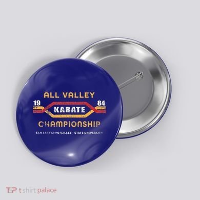 Karate All Valley 1984 Button
