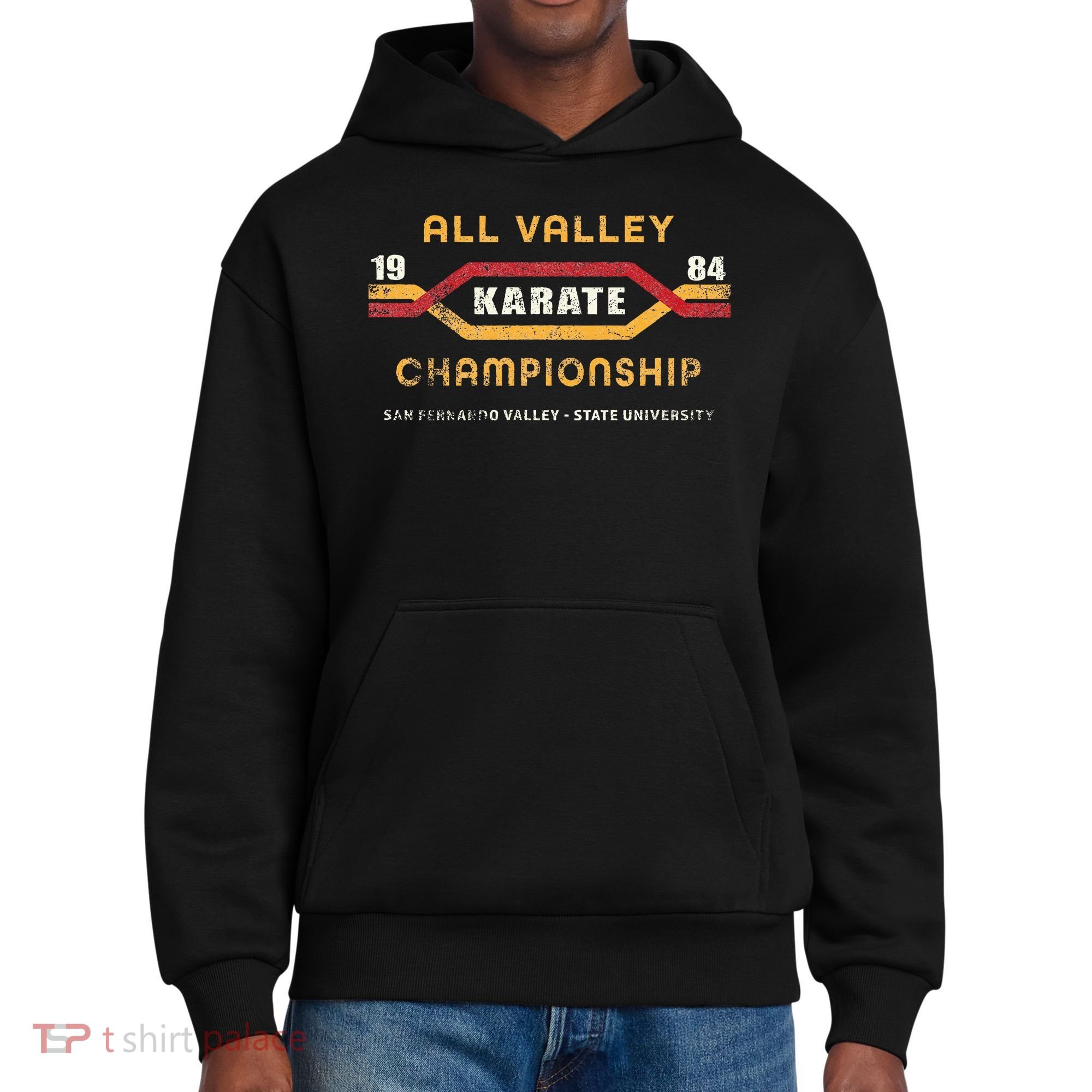 Karate All Valley 1984 Funny District V.I.T. Heavyweight Hoodie