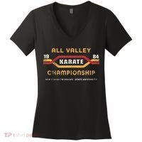 Karate All Valley 1984 Funny Women's V-Neck T-Shirt thumb 0