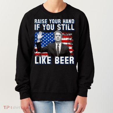 Kavanaugh Still Like Beer American Flag Women's Sweatshirt