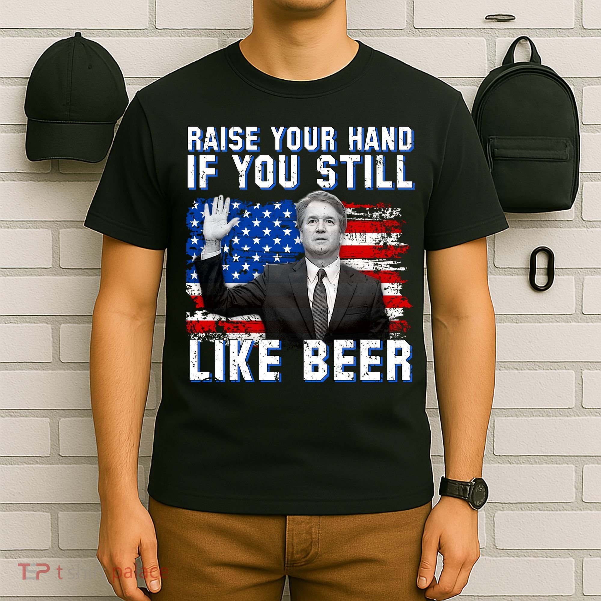 Kavanaugh Still Like Beer American Flag T-Shirt