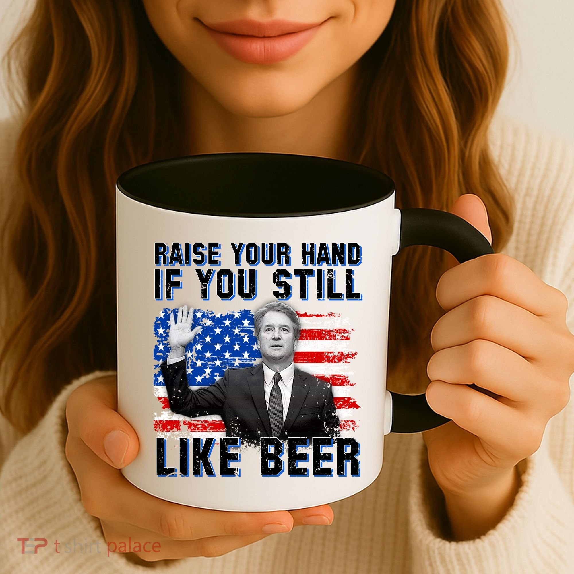 Kavanaugh Still Like Beer American Flag Coffee Mug