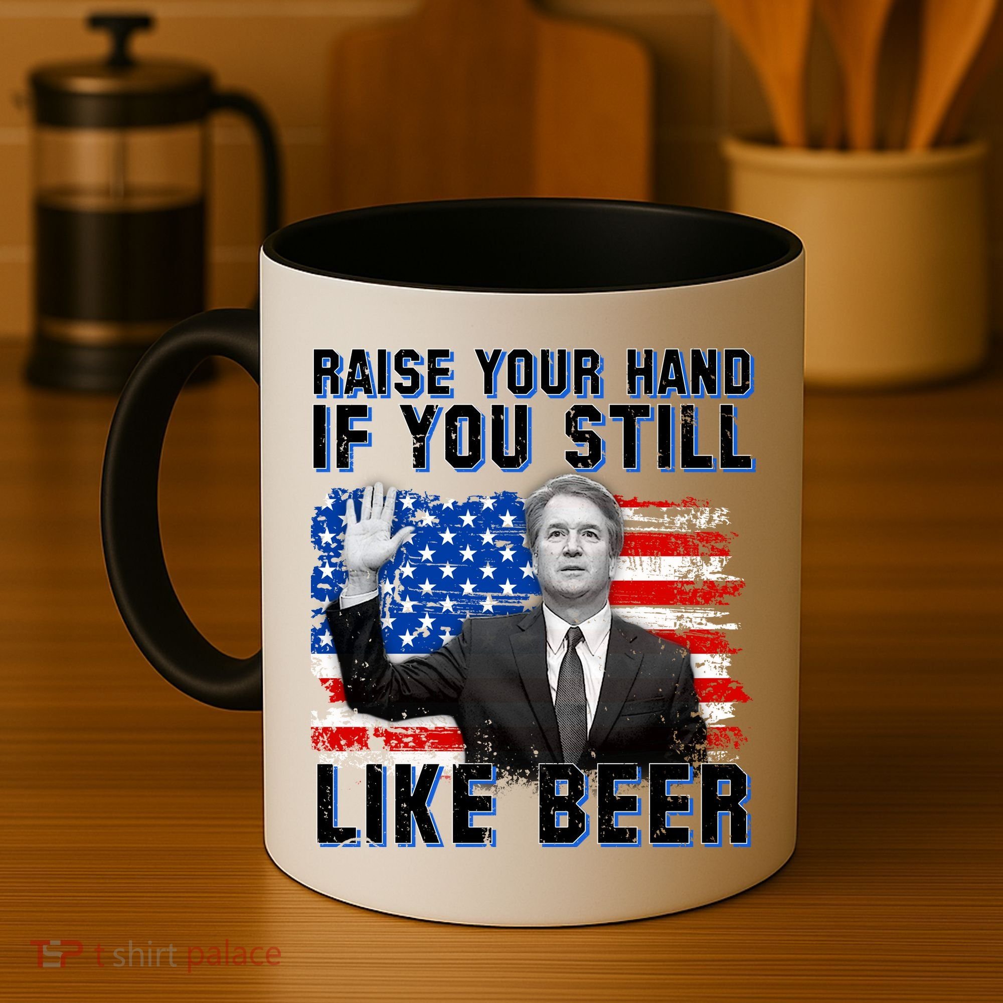 Kavanaugh Still Like Beer American Flag Coffee Mug