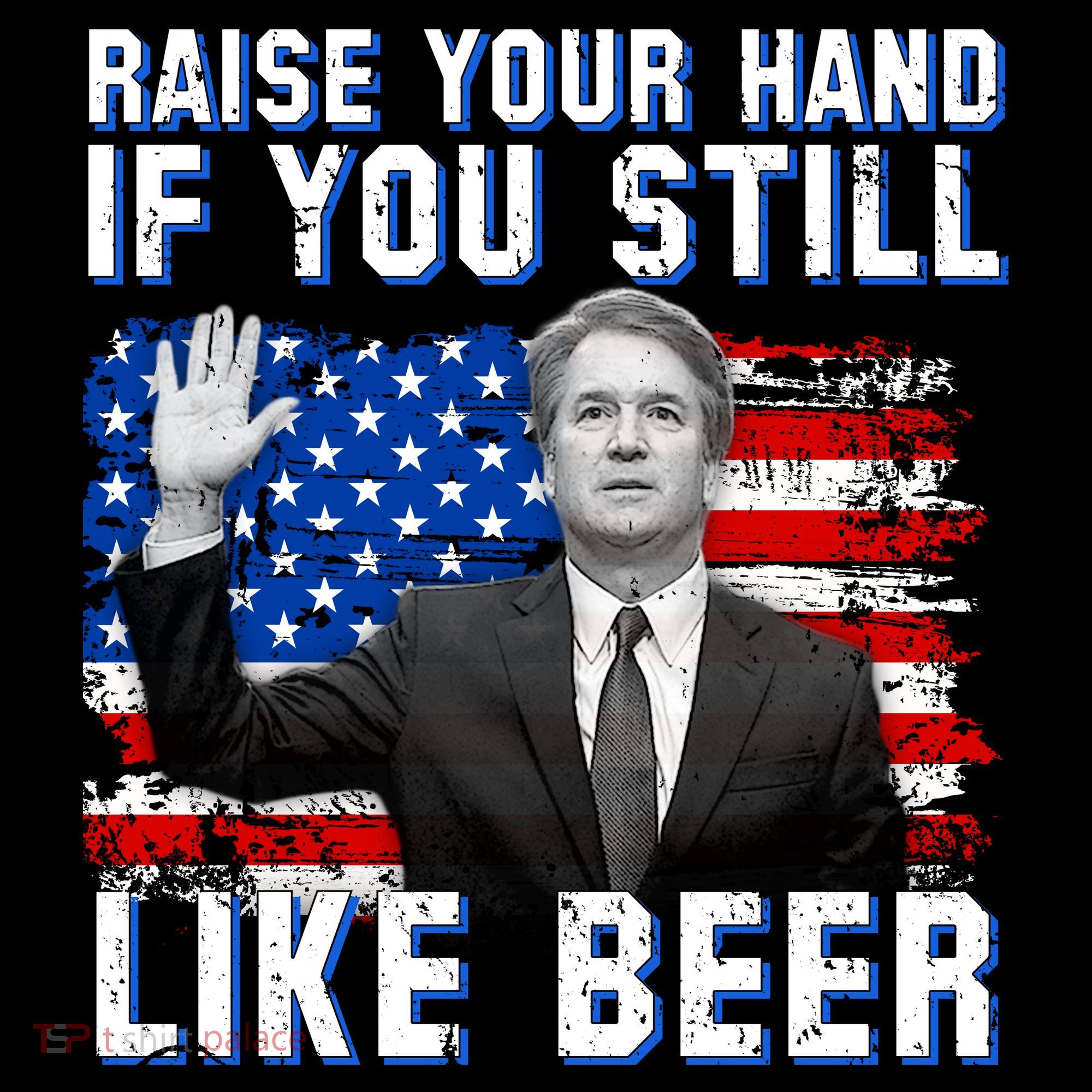 Kavanaugh Still Like Beer American Flag Mousepad