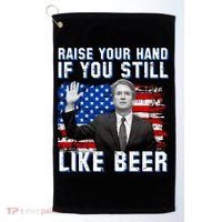 Kavanaugh Still Like Beer American Flag Golf Towel thumb 0
