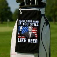 Kavanaugh Still Like Beer American Flag Golf Towel thumb 2