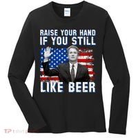 Kavanaugh Still Like Beer American Flag Women's Long Sleeve Shirt thumb 0