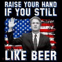 Kavanaugh Still Like Beer American Flag Women's Long Sleeve Shirt thumb 2