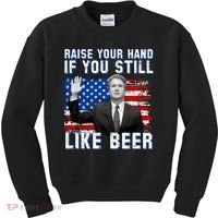 Kavanaugh Still Like Beer American Flag Kids Sweatshirt thumb 0