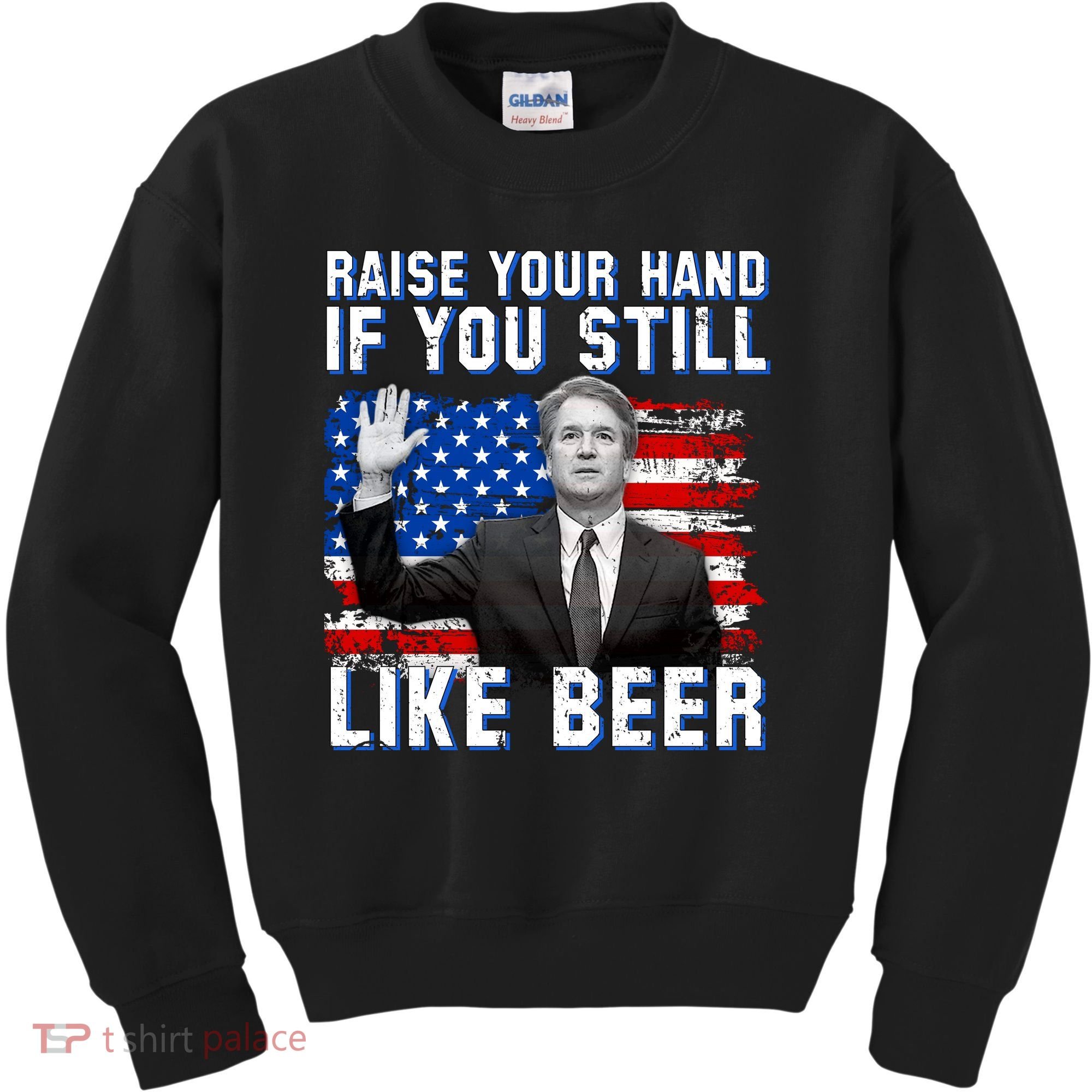 Kavanaugh Still Like Beer American Flag Kids Sweatshirt