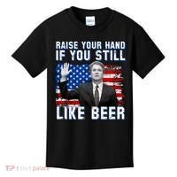 Kavanaugh Still Like Beer American Flag Kids T-Shirt thumb 0
