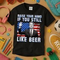 Kavanaugh Still Like Beer American Flag Kids T-Shirt thumb 3