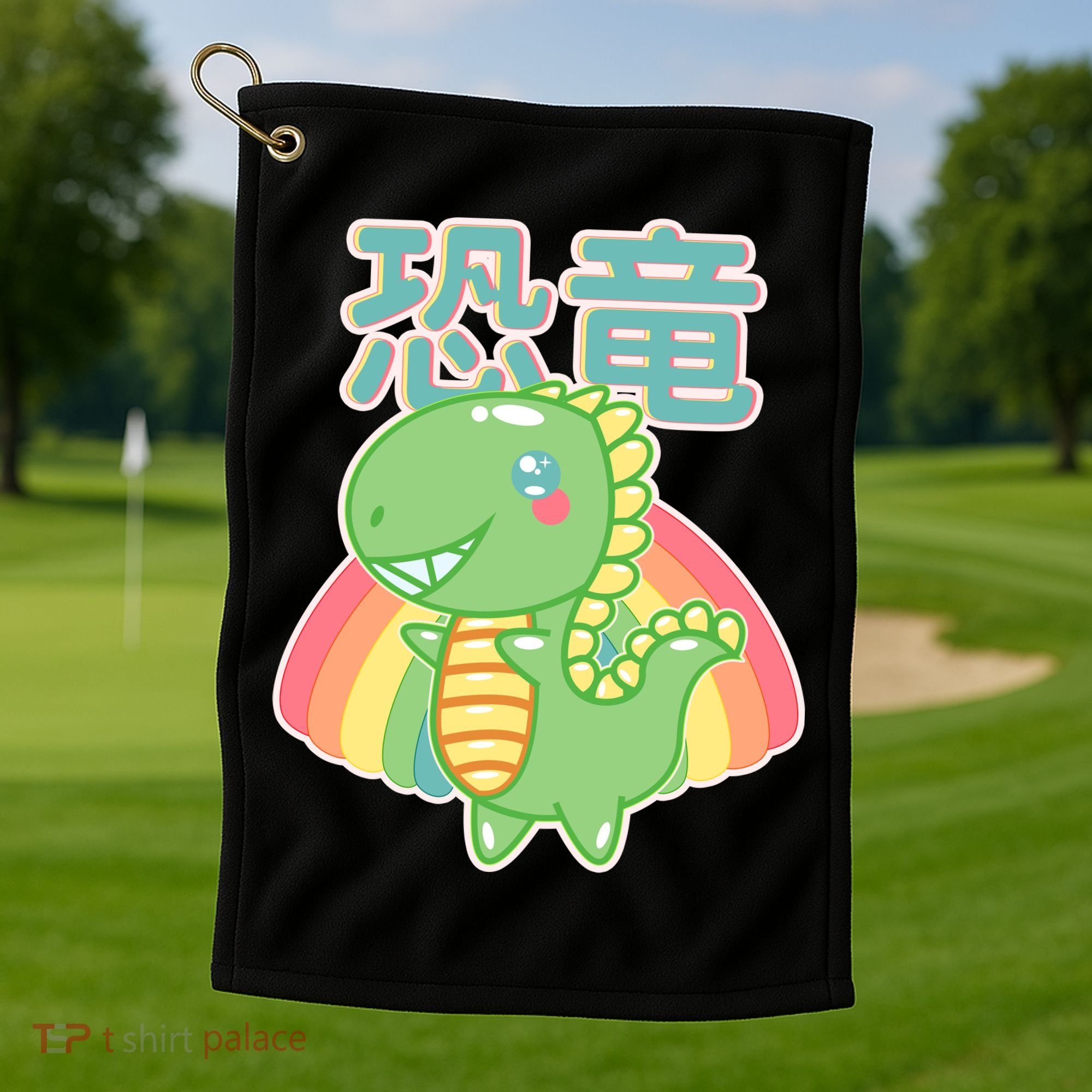 Kawaii Cute Dinosaur Golf Towel