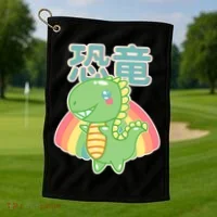 Kawaii Cute Dinosaur Golf Towel thumb 1