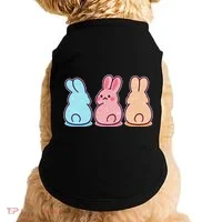 Kawaii Cute Easter Bunny Rabbits Doggie Tank thumb 0