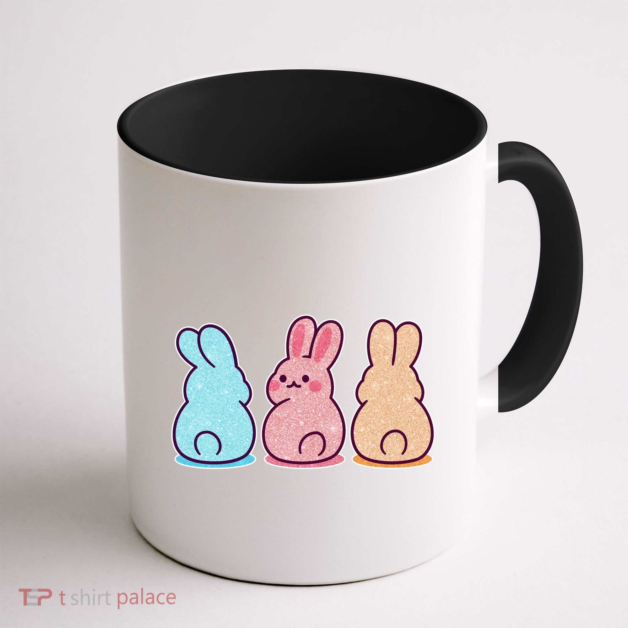 Kawaii Cute Easter Bunny Rabbits Coffee Mug
