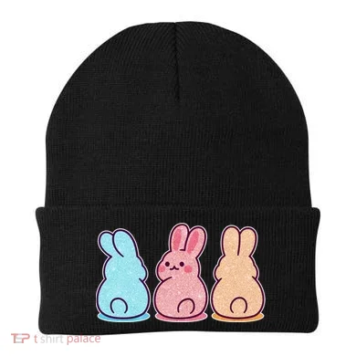 Kawaii Cute Easter Bunny Rabbits Beanie