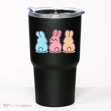 Kawaii Cute Easter Bunny Rabbits Tumbler