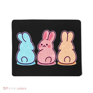 Kawaii Cute Easter Bunny Rabbits Mousepad