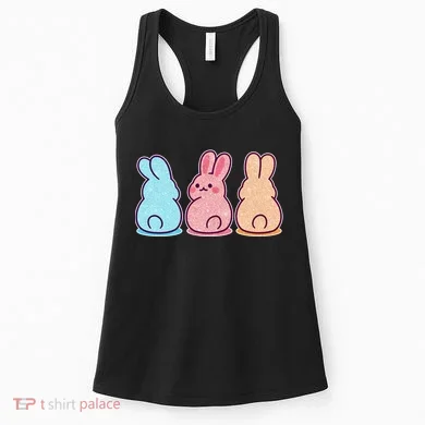 Kawaii Cute Easter Bunny Rabbits Women's Tank Top