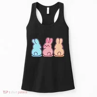 Kawaii Cute Easter Bunny Rabbits Women's Tank Top thumb 0