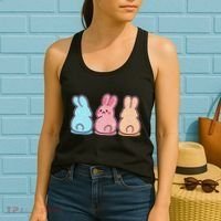 Kawaii Cute Easter Bunny Rabbits Women's Tank Top thumb 2