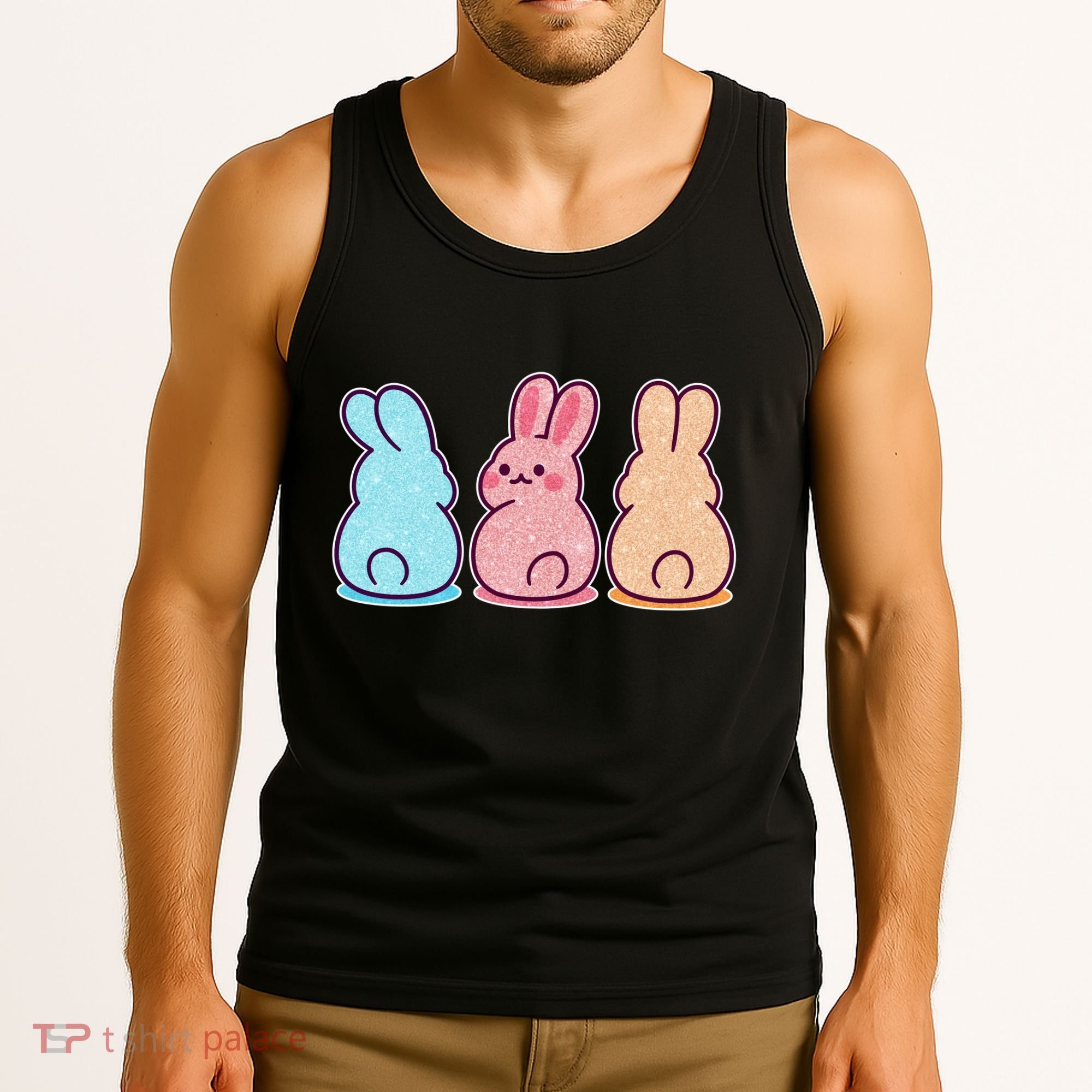 Kawaii Cute Easter Bunny Rabbits Tank Top