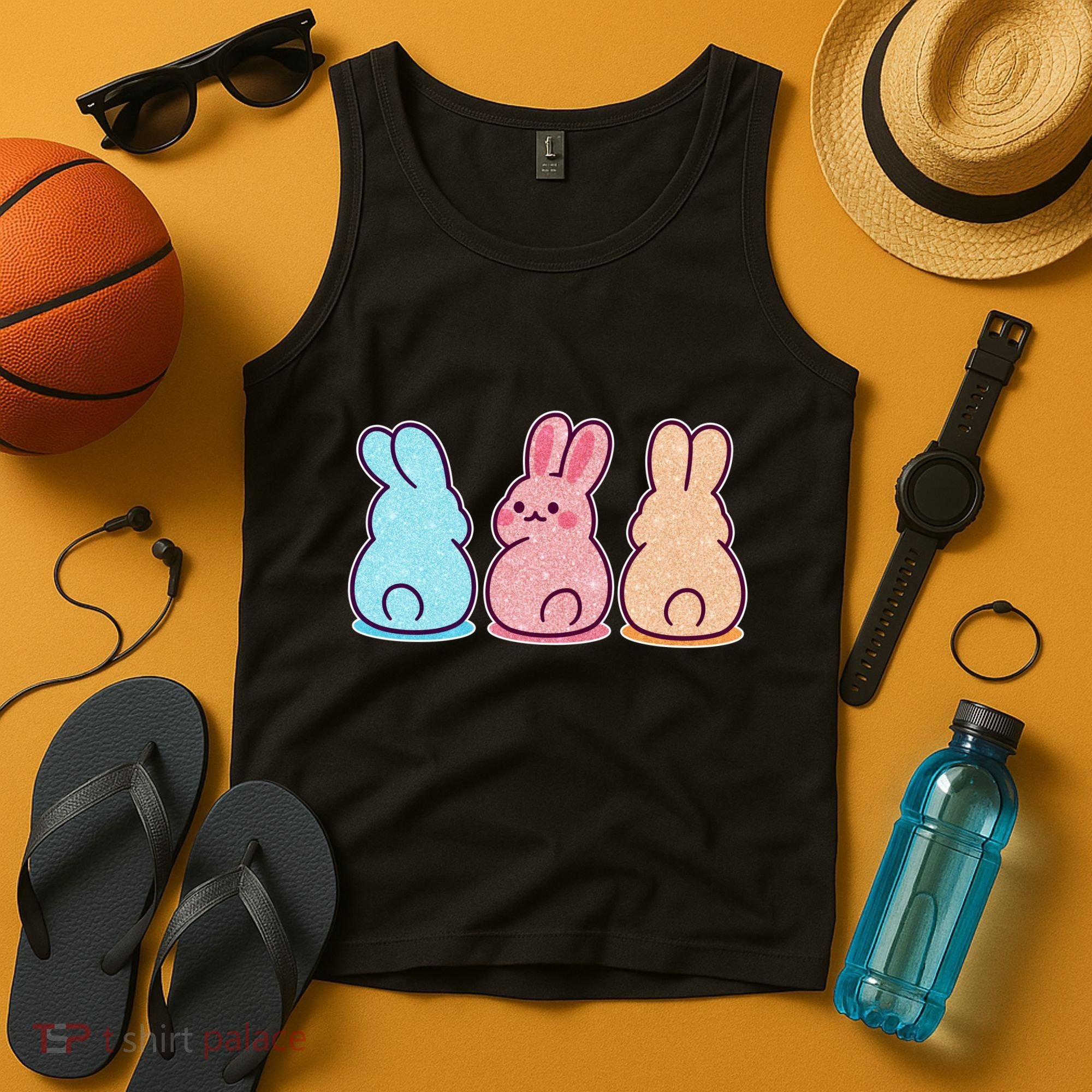 Kawaii Cute Easter Bunny Rabbits Tank Top