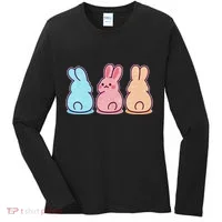 Kawaii Cute Easter Bunny Rabbits Women's Long Sleeve Shirt thumb 0
