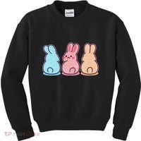 Kawaii Cute Easter Bunny Rabbits Kids Sweatshirt thumb 0