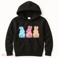 Kawaii Cute Easter Bunny Rabbits Kids Hoodie thumb 0