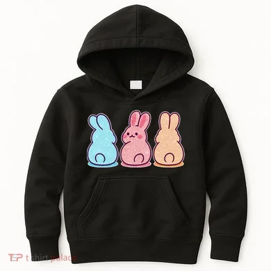 Kawaii Cute Easter Bunny Rabbits Kids Hoodie