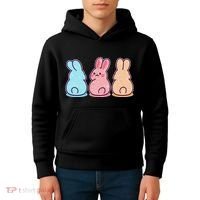 Kawaii Cute Easter Bunny Rabbits Kids Hoodie thumb 4