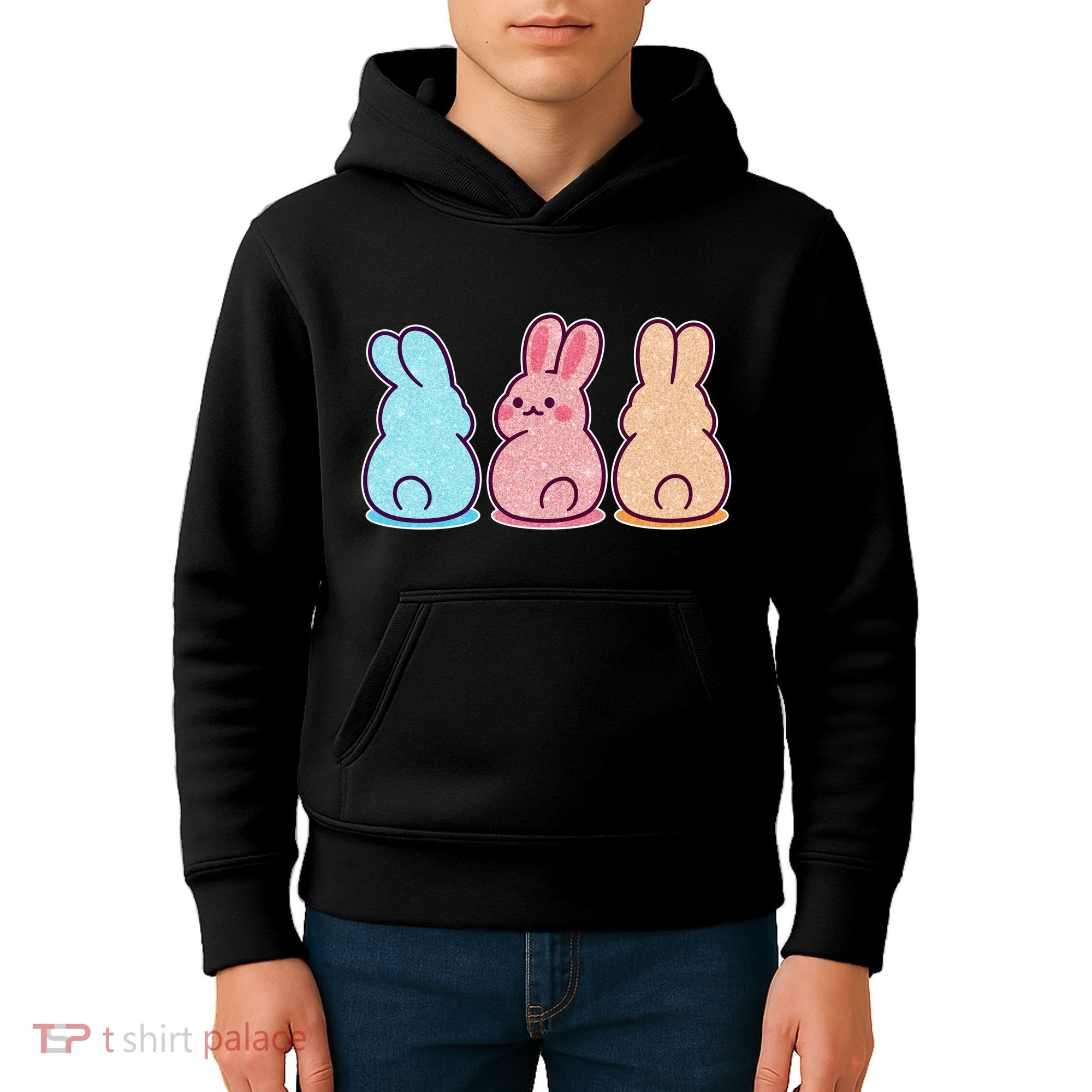 Kawaii Cute Easter Bunny Rabbits Kids Hoodie