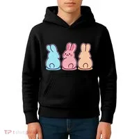 Kawaii Cute Easter Bunny Rabbits Kids Hoodie thumb 4