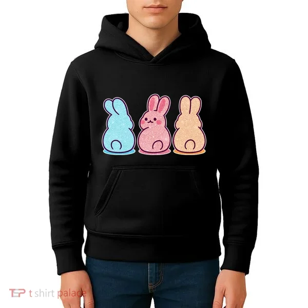 Kawaii Cute Easter Bunny Rabbits Kids Hoodie