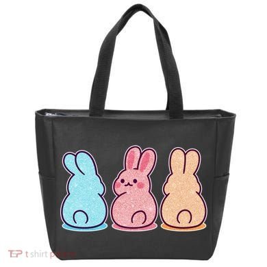 Kawaii Cute Easter Bunny Rabbits Tote Bag