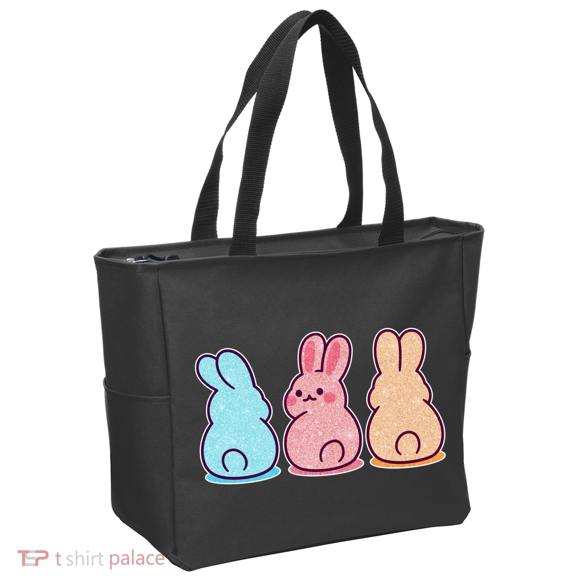 Kawaii Cute Easter Bunny Rabbits Tote Bag