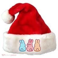 Kawaii Cute Easter Bunny Rabbits Santa Hat thumb 0