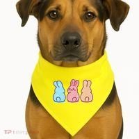 Kawaii Cute Easter Bunny Rabbits USA-Made Doggie Bandana thumb 1