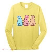 Kawaii Cute Easter Bunny Rabbits Long Sleeve Shirt thumb 0