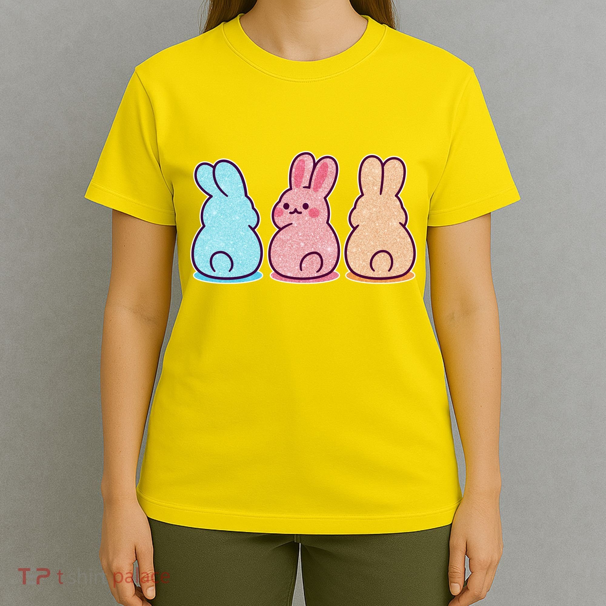 Kawaii Cute Easter Bunny Rabbits T-Shirt