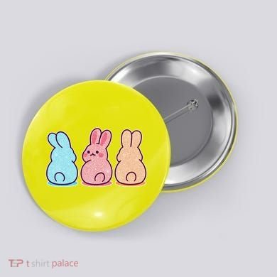 Kawaii Cute Easter Bunny Rabbits Button